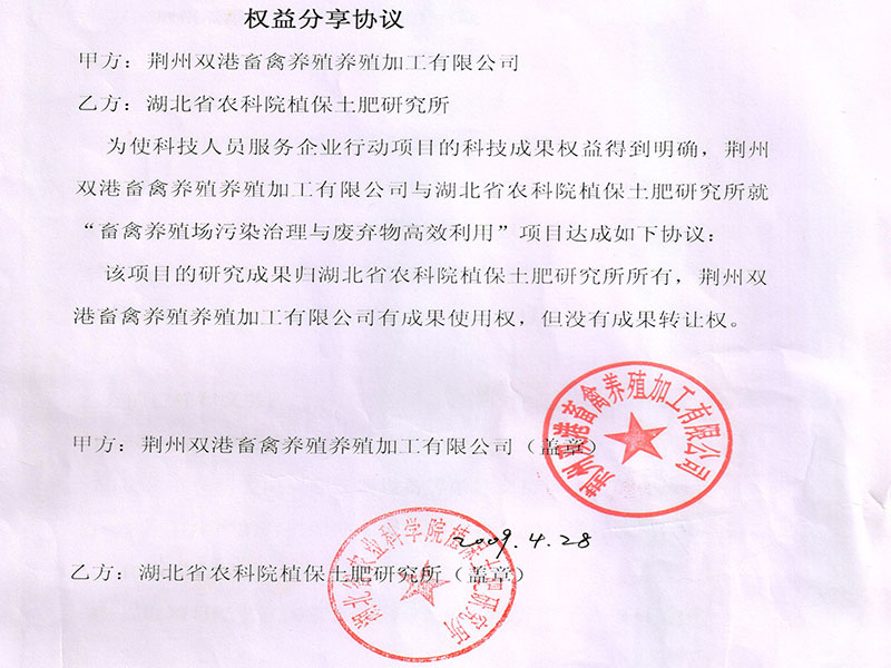 zhuanli权益分享协议